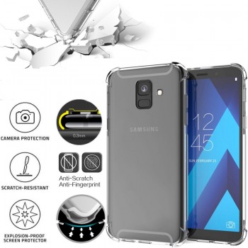 Silikoninis-Anti shock 0.6 mm. storio dėklas (GALAXY A6 2018)